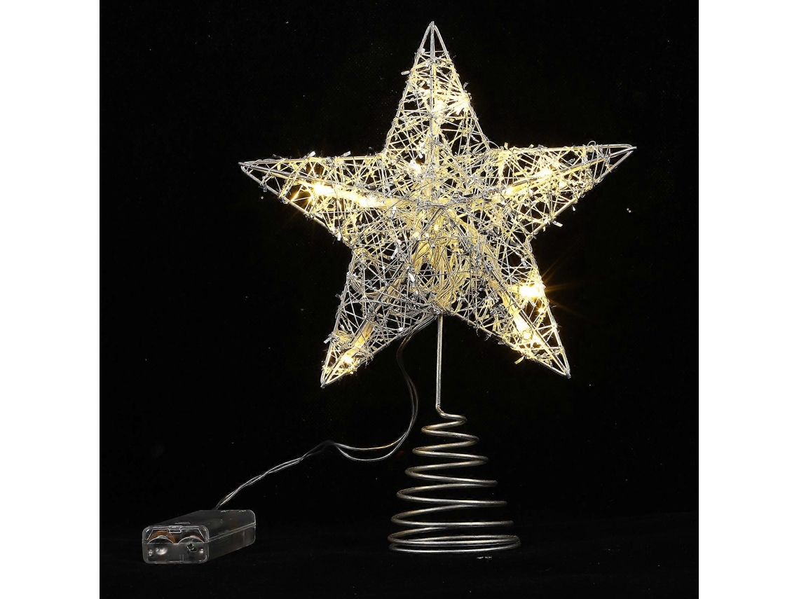 Peça Enfeite Criativo Para Árvore De Natal, Luzes De Corda, Decoração Para Festa, 27x20x6,5cm Olysi Shop