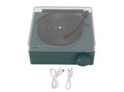 Reloj despertador Bluetooth estéreo retro, sonido nítido, pequeño, verde | S/MARCA