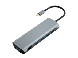Docking Station (carregamento Pd, Vídeo Hd) Tipo C Para Pd+hd+vga+usb3.0*3+usb2.0+ty...