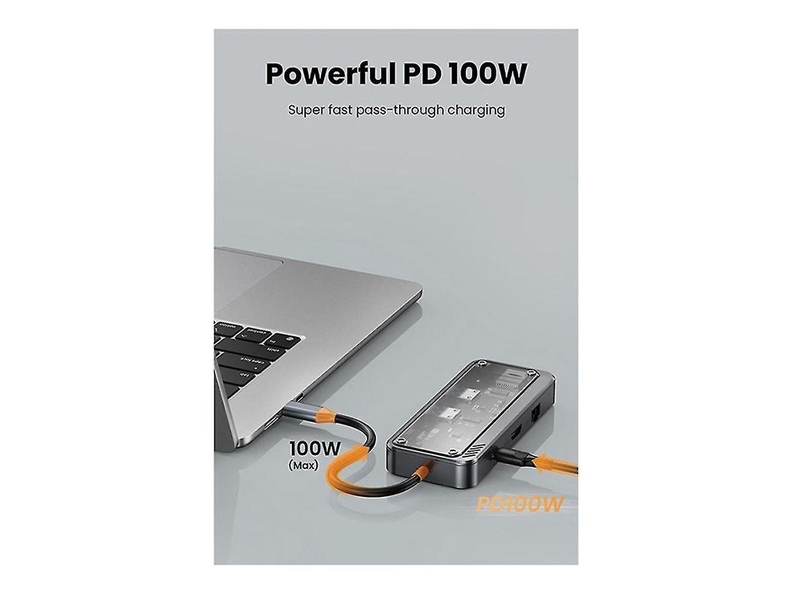 Lurelia Hub Usb-c 8 Em 1, Rj45, Sd/tf