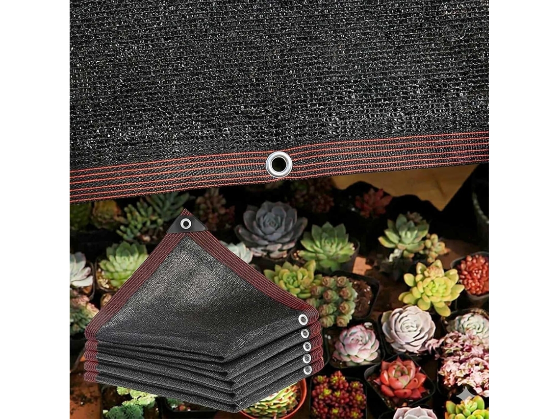 Shade Cloth With Grommets, Heavy Duty Hdpe Mesh Tarp, Breathable Outdoor Shade Cover, 90% Uv Block Shade Cloth Privacy