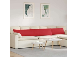 Vidaxl Travesseiros De Sofá 2 Unid. Tecido Vermelho 200 X 40 Cm