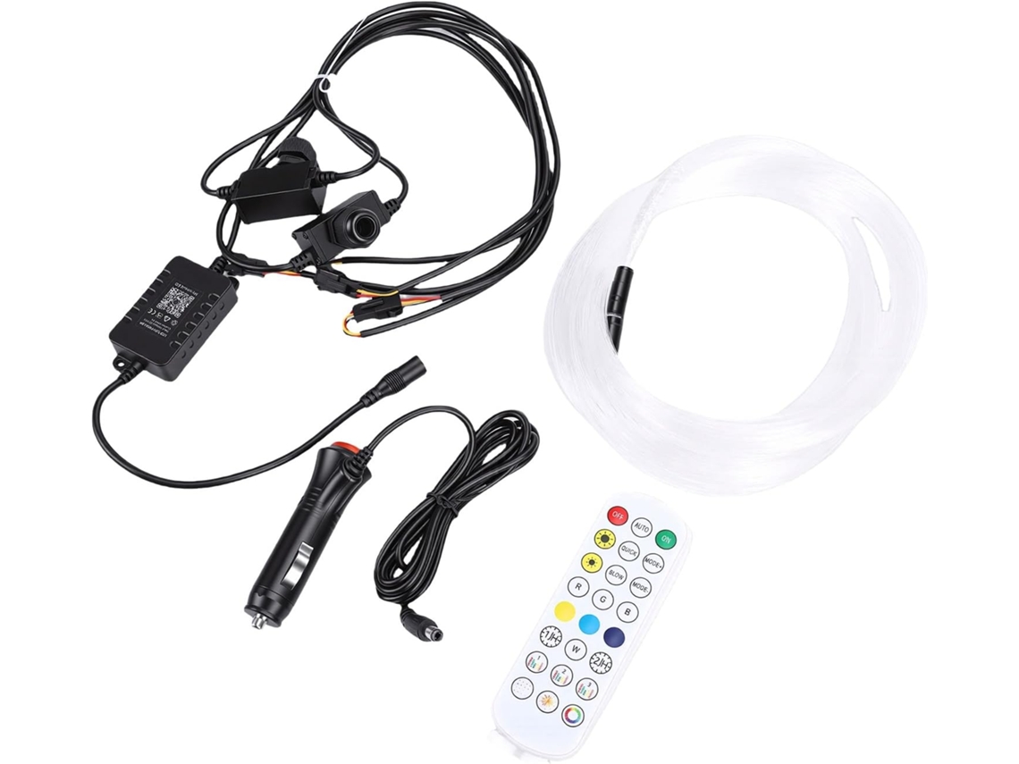 Luzes De Fibra Óptica Ftvogue, 100 Peças Filamentos Pmma 0,75 Mm E 2