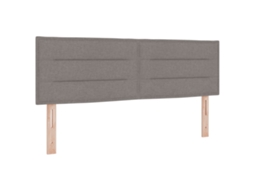 Conjunto 1 Cabeceira Estofada Vidaxl Cinzento-claro Tecido (144 Cm)