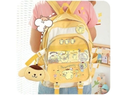 Mochila Escolar Sanrio Kuromi Pompompurin My Melody, Nova, Grande, Com Estampa De Desenho Animado, Fofa, Modelo 1, 41 Cm X 31 13 C Aquaforge