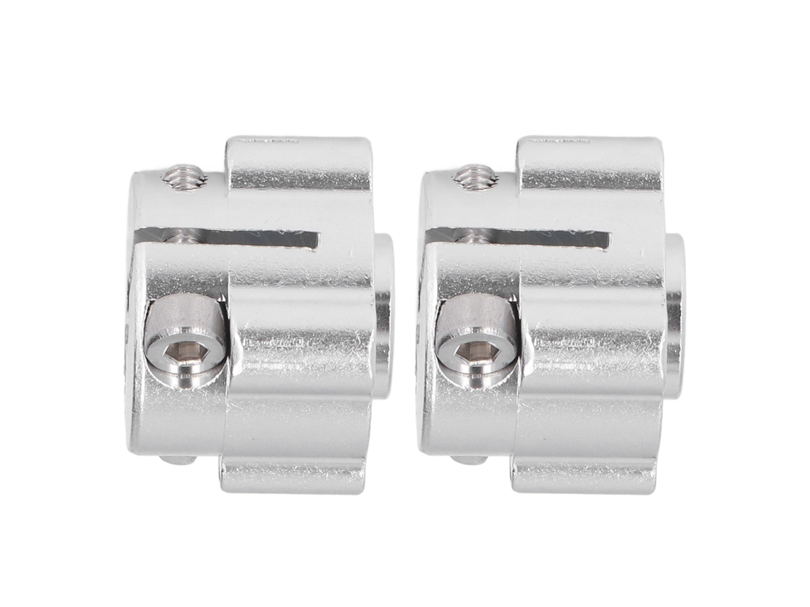 Conjunto De 2 Colares De Fixação De Eixo 1/4" Alumínio