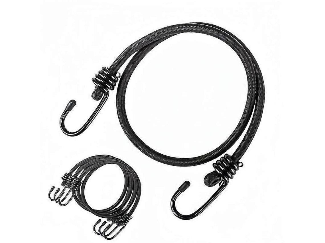 Cordas Elásticas De Látex Pretas Reforçadas 76 Cm(30 Polegadas) Para Uso Externo