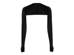Manta de Braços Mali com proteção solar UV, material de seda, para ciclismo, feminino, tamanho único, preto | S/MARCA