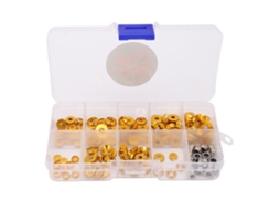 Mali kit Parafuso Arruela Cnc Alumínio para Carros Rc 1/10 1/8 Flat Round Cup Head Parafuso Porca Ouro
