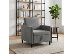 Vidaxl Sofa Com Armazenamento Cinzento-escuro 72 X 78 X 87 Cm