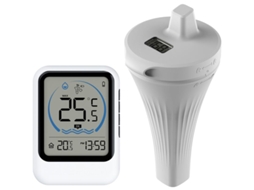 Termômetro Digital Flutuante AQUAFORGE, Ip67, Visor LCD para Medir Temperatura da Água em Piscinas, Spas, Jacuzzis e Aquários