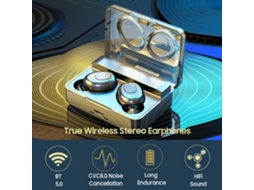 Fones True Wireless Ipx7 Cancelamento De Ruído