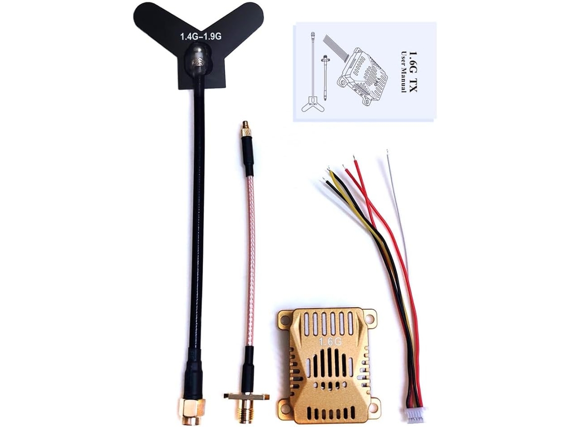 Transmissor FPV SFUSHOS, 1.6g, 3W, 16ch, longo alcance