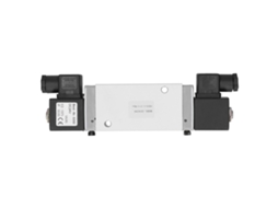 Válvula Solenóide 2 Posições 5 Vias De 2 Enrolamentos Dc 24v G1/4in Para Suministros Industriais