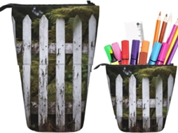 White Case Trousse Crayons Télescopique Aged Boite Crayon Durable Debout Étui Crayons Multifotionnel