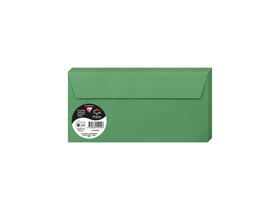 Envelope CLAIREFONTAINE Pollen Dl X20