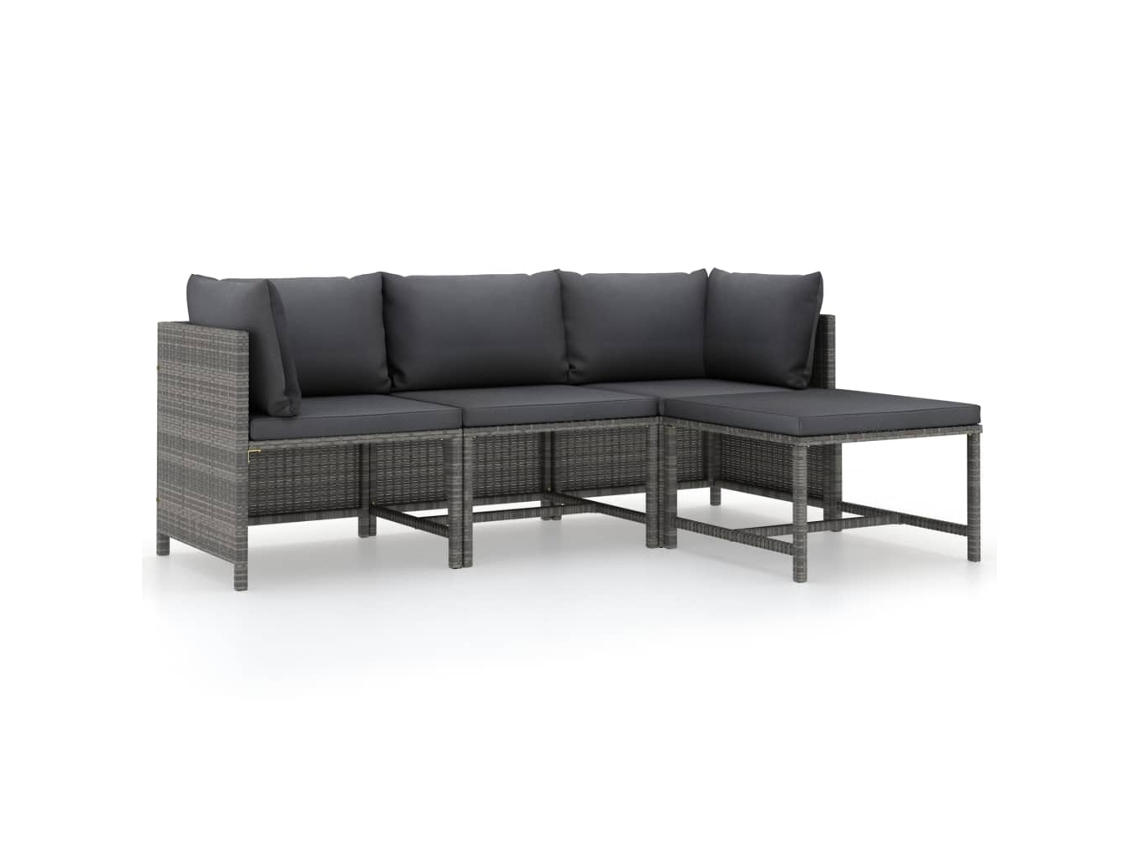 Garden Lounge Set, Garden Lounge Sets Vidaxl Cinzeto Rattan / Vime (n/a)