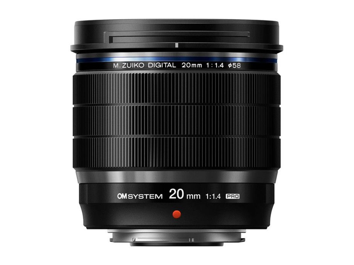 Objetivo Híbrido Om System M.zuiko Digital Ed 20mm F/1.4 Pro Focal Fixa Preto Grande Angular