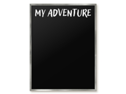 Magnetic Glass Board My Adventure For The Hall Espelharte (60x80 Cm)