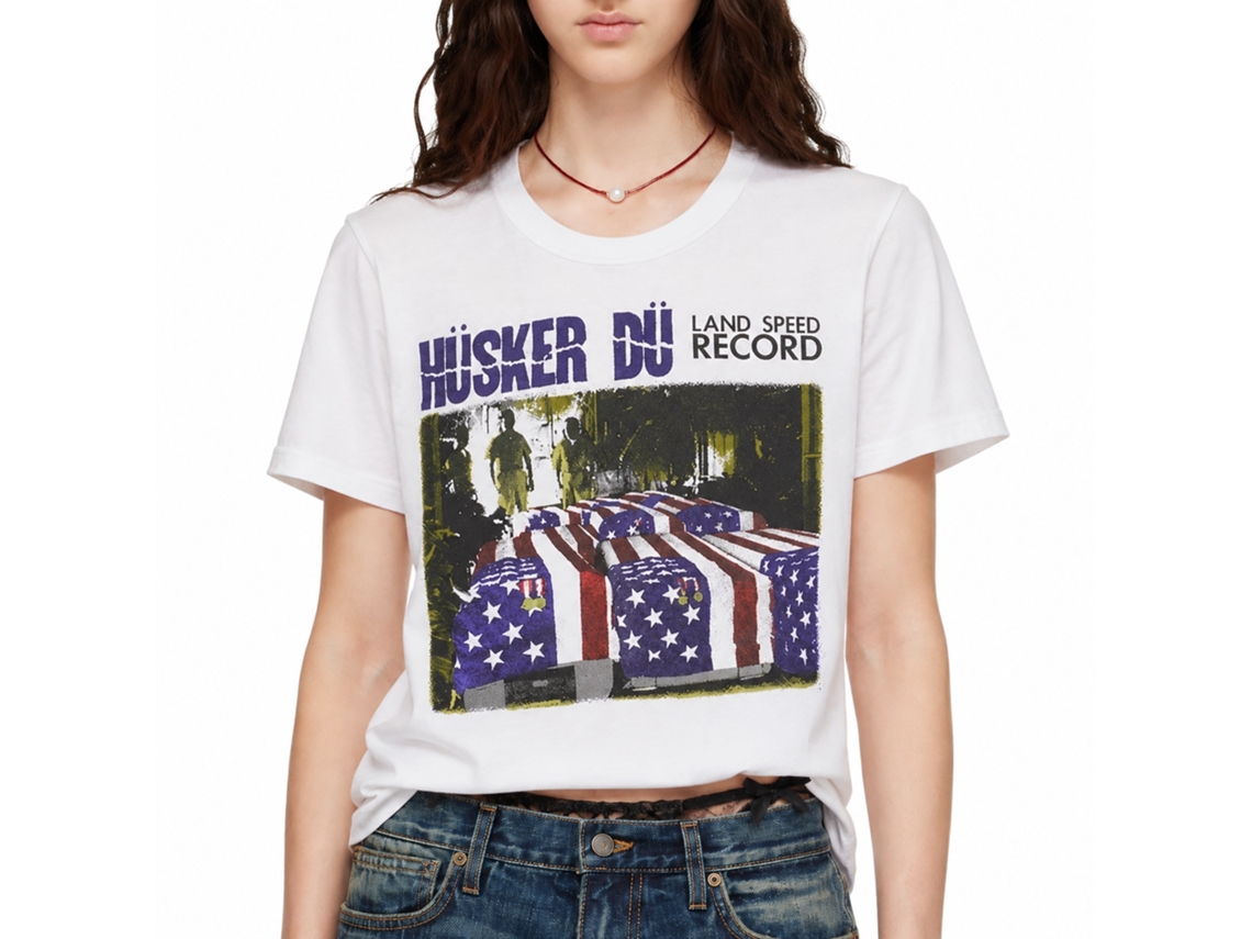 Husker Du Land Speed Record T-shirt Unisex Adults Size:s
