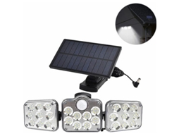 Luzes solares exteriores Nova Line com sensor de movimento, 3 modos, IP65, ajustáveis para jardim, garagem | S/MARCA