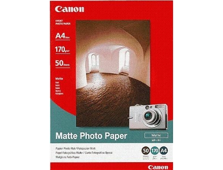 Papel Fotográfico CANON Mate MP101 A4 — Papel Fotográfico | Nº Folhas:  50 | 170 g