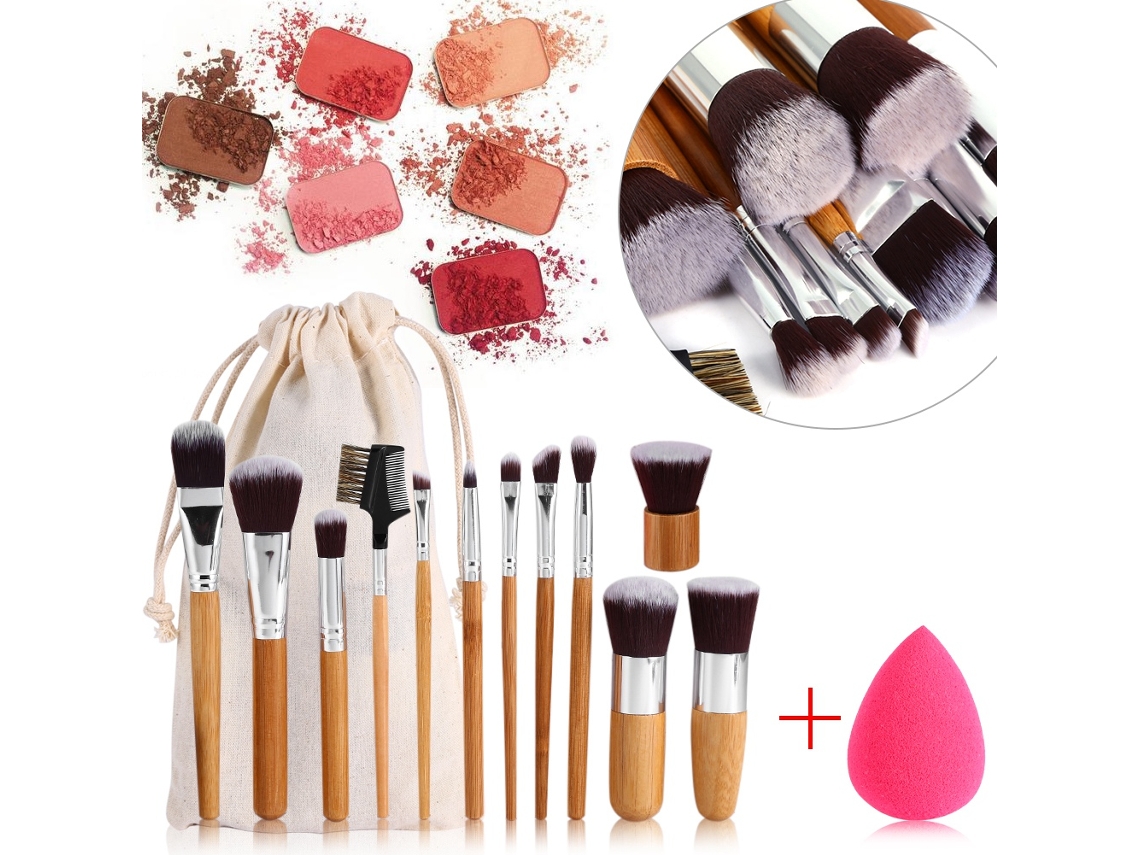 Kit de maquillaje (aplicación de polvos, cuidado de cejas)