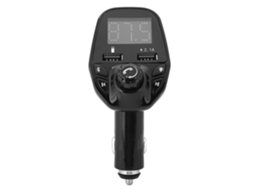 Carregador De Carro Com Transmissor Bluetooth Sem Fio E Receptor Mp3