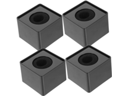Conjunto De 4 Peças De Capas Quadradas Para Microfones De Abs E Espuma