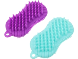 Lurelia Pack De 2 Escovas De Banho Para Bebé, Silicone Macio, Massagem Suave E Limpeza Profunda