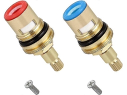 Cartuchos Cerâmicos Universais para Grifos, 20 Dentes, 53mm, para Cozinha e Banho (S/MARCA)
