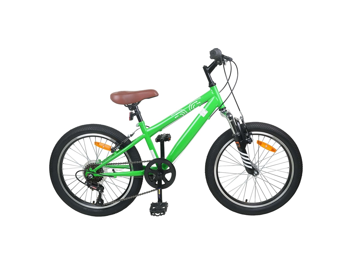 Vidaxl Bicicleta de Montanha 24 Polegadas 6 velocidade para 8 12 Anos