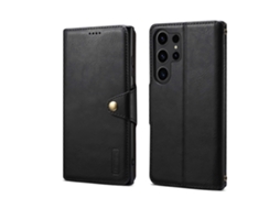 Capa De Celular Denior Em Couro Texturizado Estilo Carteira Para Samsung Galaxy S23 Ultra 5g