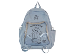 Mochila Itabag Transparente Com Alfinetes Para Meninas Adolescentes, Bolsa Escolar De Grande Capacidade Estilo Japonês, Azul Olysi Shop