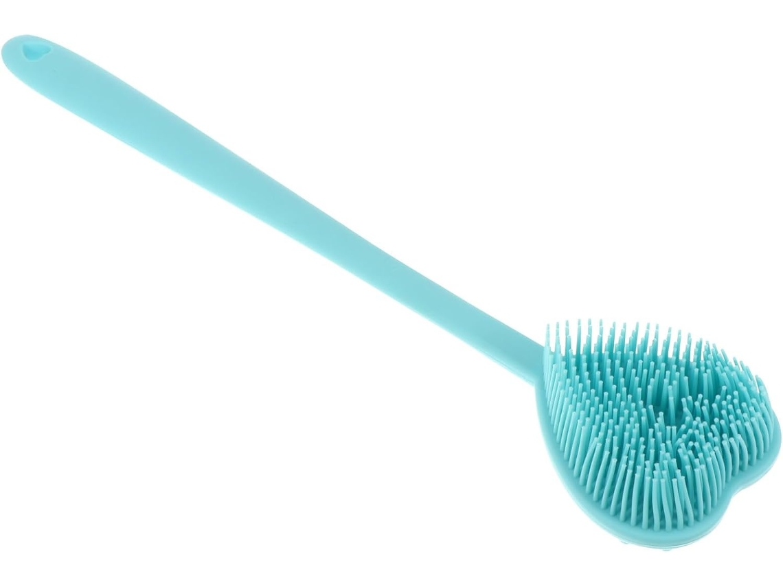 Lurelia Escova De Silicone Para Banho De Cuidado Corporal, Silicone Macio, Cabo Longo E Cerdas Macias, Banho Relaxante Essencial