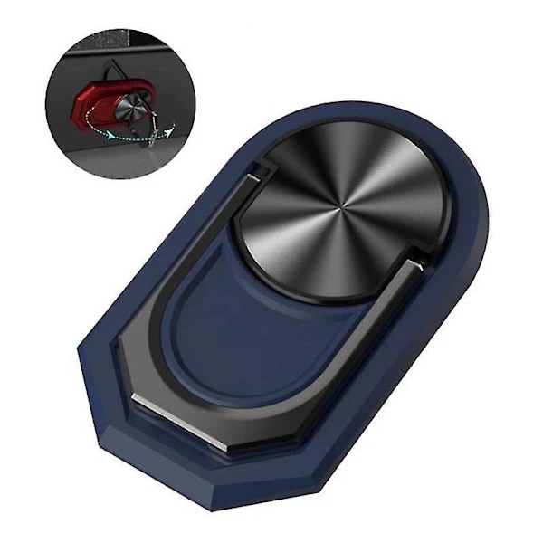 Suporte Dobrável 360° para Celular, de Anel, Azul Marinho AQUAFORGE