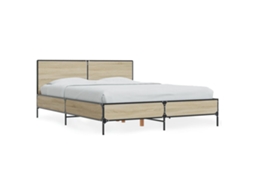 Estrutura de Cama 120x190 Cm Derivados Madeira/metal MAISON EXCLUSIVE