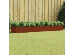 Vidaxl Canteiro Elevado De Jardim 360x80x40 Cm Aço Corten