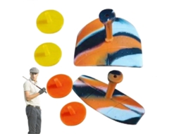 Aparelho Auxiliar Para Treinamento De Swing De Golfe Com Almofada Ergonômica Antiderrapante Para Posicionamento Da Mão E Correção Da Postura.