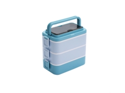 Lancheira Empilhável Para Adultos Bento Box, 3000ml De Grande Capacidade Portátil 3 Camadas, Lancheira Segura Para Micro-ondas À Prova De Va