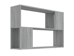 Book Cabinet, Book Cabinets Vidaxl Cinzeto Madeira Processada (100 X 24 X 63 Cm)