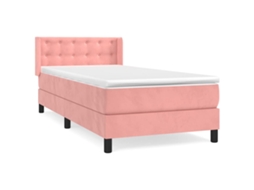 Box Spring Bed, Box Spring Beds Vidaxl Cor-de-rosa Veludo (80 X 200 Cm)