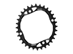 Absolute Black Oval With Bolts And Spacers 104 Bcd
