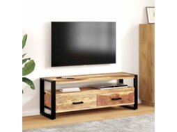 Vidaxl Móvel De Tv 120x35x45 Cm Madeira Maciça C/ Acabamento A Mel