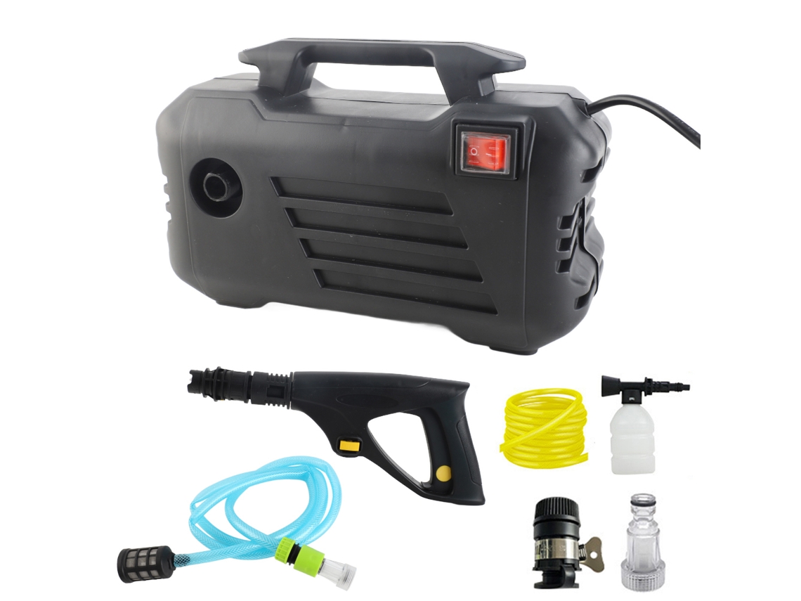 Lavadora de alta pressão elétrica 1450 PSI com 3 pontas e mangueira de espuma para limpeza LAXISCREED