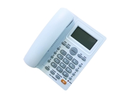 Telefone Fixo Residencial Kx T880cid Discador Visor Tom Ajustável Inglês Brilvibera