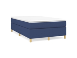 Box Spring Bed, Box Spring Beds Vidaxl Azul Tecido (120 X 200 Cm)