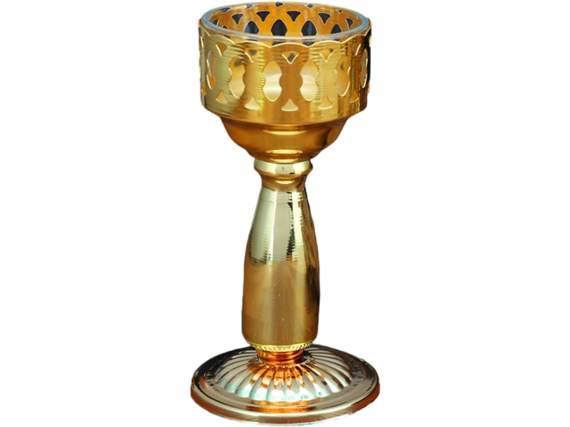 Castiçal Multifuncional Em Liga Metálica Representando O Deus Da Riqueza Para Casa E Decoração