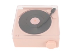 Alto Falante Bluetooth Despertador Som Estéreo Claro Multifuncional Retro Pequeno Relógio Eletrônico De Mesa Para Casa Quarto Rosado Claro Cinza
