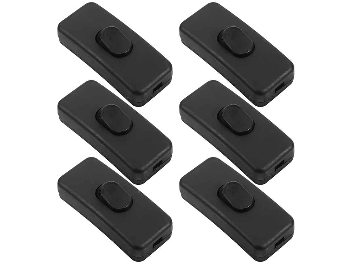 Interruptor De Chão Preto 2a, 10 Peças, Botão De Alternância
